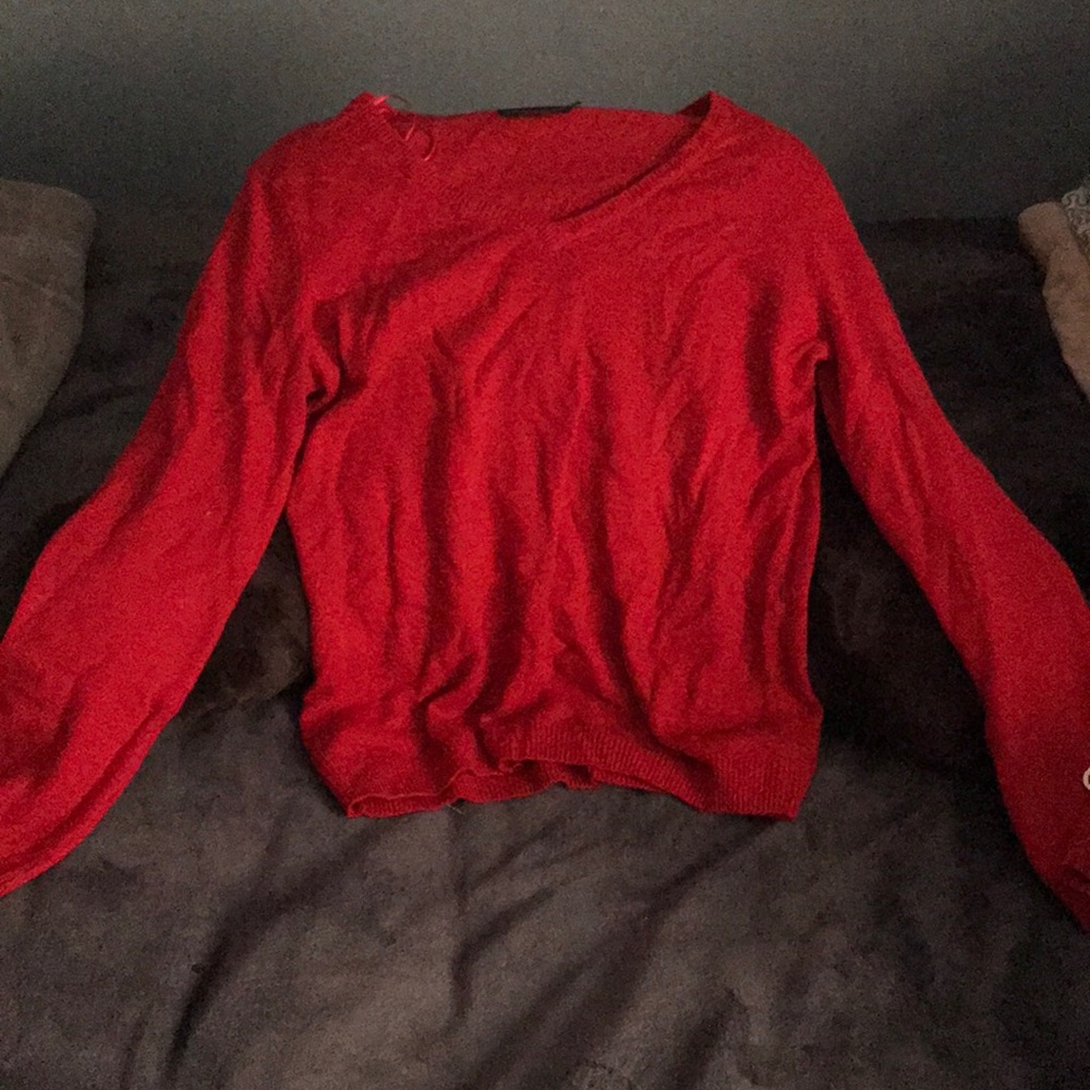 Red women sweater